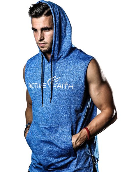 Men's Active Faith Sleeveless Performance Hoodie - Active Faith Sports