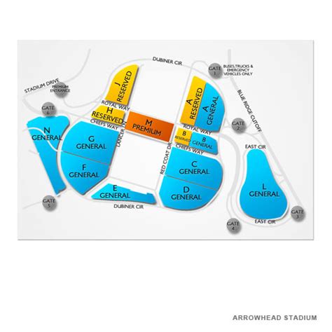 Arrowhead Stadium Parking - Arrowhead Stadium Parking Map | Vivid Seats