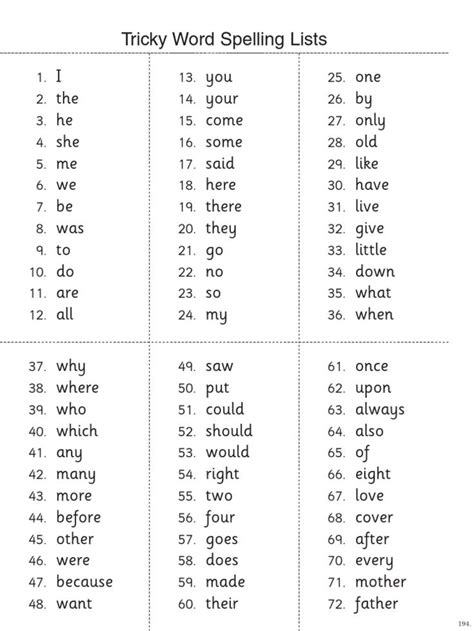 Tricky Words List | PDF | Tricky words, Jolly phonics tricky words ...