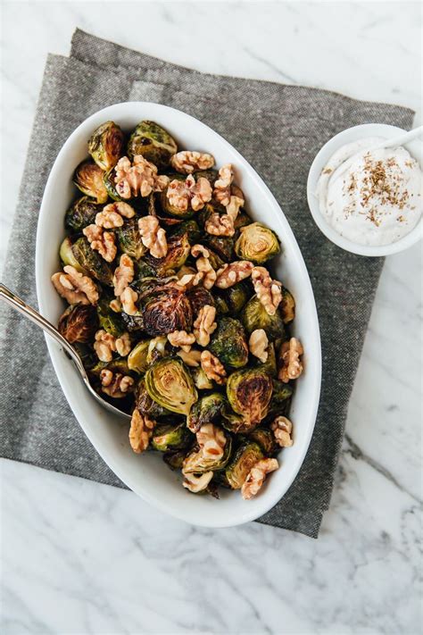 Recipe: Roasted Brussels Sprouts with Walnuts, Pomegranate Molasses ...