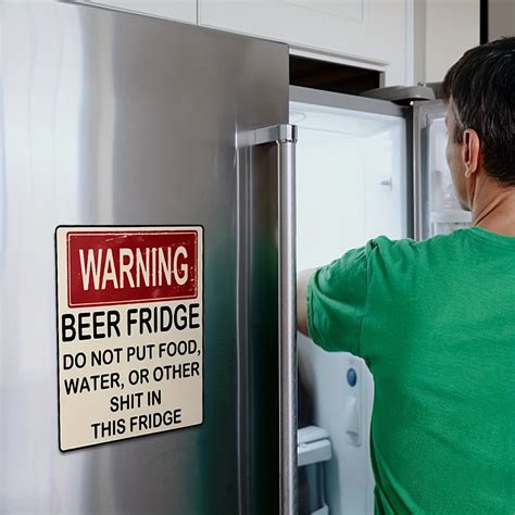 🍺Funny Beer Fridge Vintage Sticker Sign