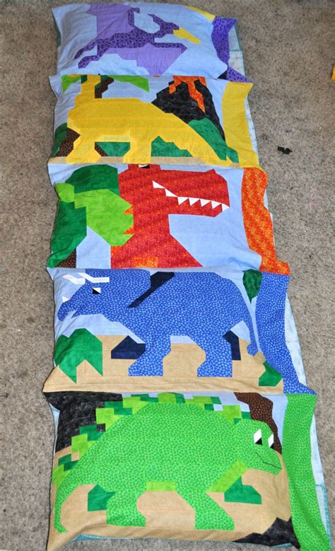 Dinosaur Pillowcase Pattern in PDF format | Etsy in 2021 | Pillowcase ...