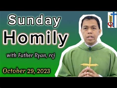 Homily for the 30th Sunday in Ordinary Time Year A/30th Sunday Homily Year A/October 29, 2023 ...