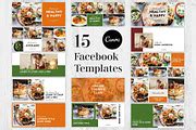 15 Facebook Cover Templates Canva | Social Media Templates ~ Creative Market