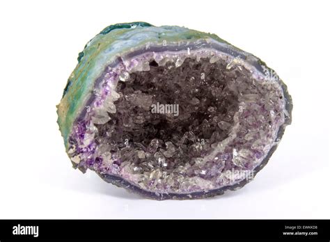 Amethyst geode Stock Photo - Alamy