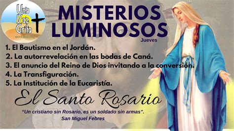 Santo Rosario. Misterios Luminosos. Jueves 02 de Julio de 2020. - YouTube