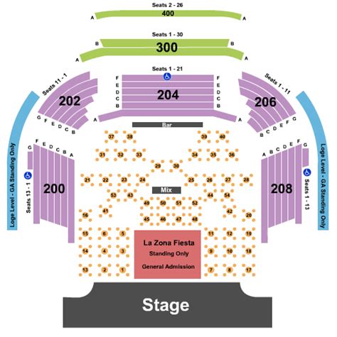 House Of Blues Seating Chart And Maps - Las Vegas