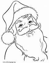 Christmas  Happy Santa Claus coloring Page sketch template