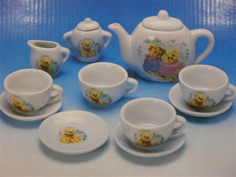 Vintage Teddy Bear Picnic China Tea Set