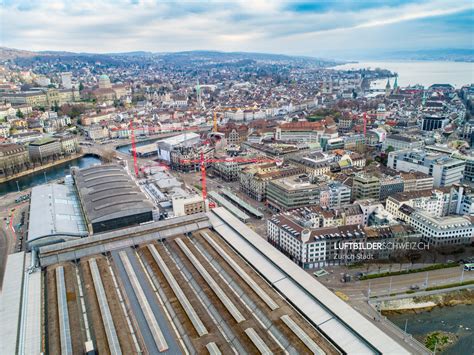 Luftaufnahme Zürich Bahnhof - Luftbilderschweiz.ch