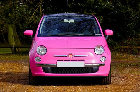 Photo of Pink Fiat 500 Car · Free Stock Photo