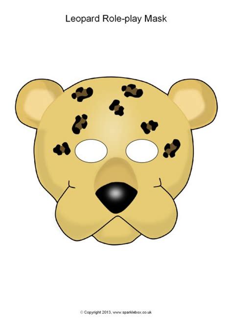 Leopard Mask Template