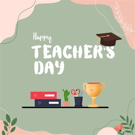 Premium Vector | Happy Teacher' Day Vector Illustration.