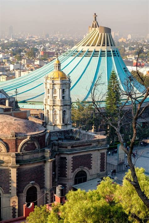 The Basilica of Our Lady of Guadalupe from the Tepeyac Hill in Mexico ...