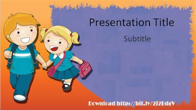 Download Elementary Education PowerPoint Template with Back To School Design ~ Free PowerPoint ...