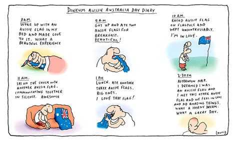 Australia Day flag - Leunig