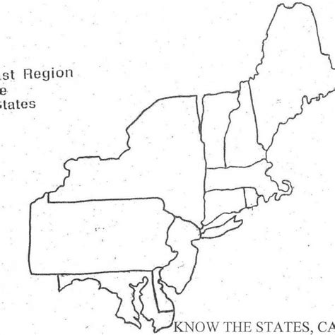 Printable Northeast States And Capitals Map - Printable Templates