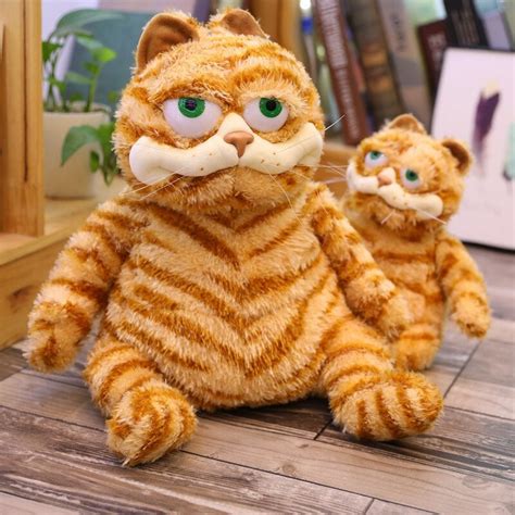 Shorthair Fat Garfield Cat/ Soft Toy Stuffed Animals/ Lazy | Etsy