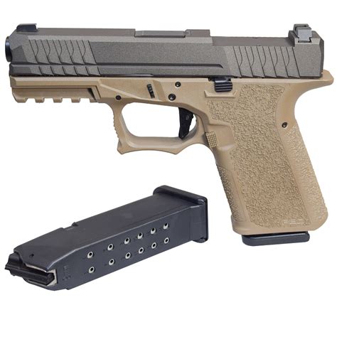 TSS CUSTOM P80 COMPLETE PISTOL – PFC9 -G19- FDE OPTICS Ready – Texas Shooter's Supply