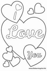 Cute I Love You Coloring Pages sketch template