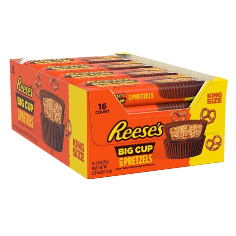 Reese's, Big Cup Stuffed with Pretzels Milk Chocolate Peanut Butter ...