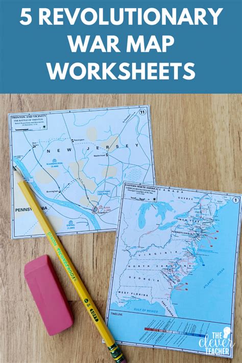 5 Free Revolutionary War Map Worksheets - The Clever Teacher