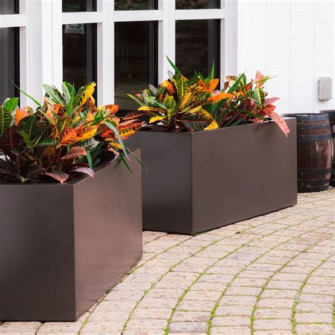 Extra Large Square Plastic Planters For Outside - Okejely Garden Plant