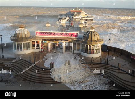 Cromer pier storm damage hi-res stock photography and images - Alamy