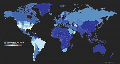 Visualize Coronavirus Statistics on a World Map - Blog - MapChart