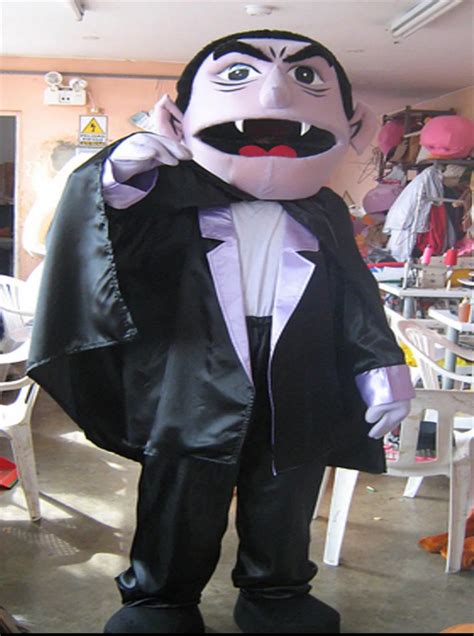 Sesame Street VAMPIRE MASCOT COSTUME ADULT PARTY CHARACTER HALLOWEEN ...