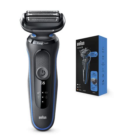 Braun Series 5 50-B1000s Wet & Dry Shaver, Blue.