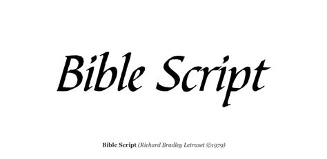 Bible Script Font - iFonts.xyz