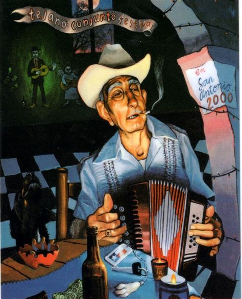 2000 Tejano Conjunto Festival poster by Vincent Valdez Chicano Drawings, Chicano Art, Art ...