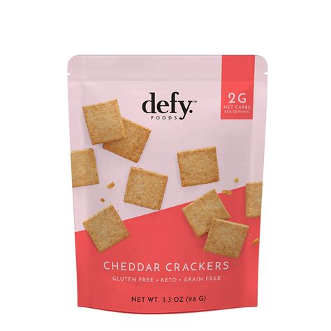 Defy Foods Keto Cheddar Crackers - Keto Karma