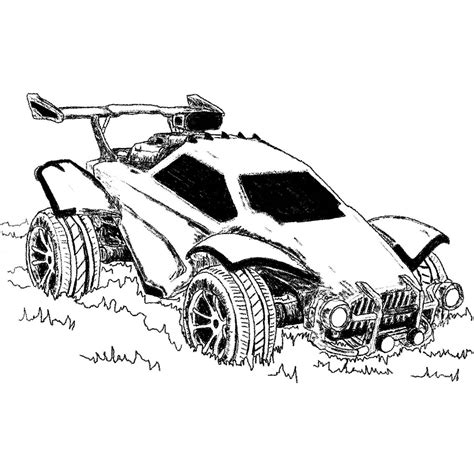 Rocket League Coloring Pages Octane The Racing Car Xcolorings | The Best Porn Website