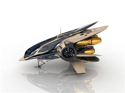 Fantastic Spaceship 3D model - Download Free 3D models