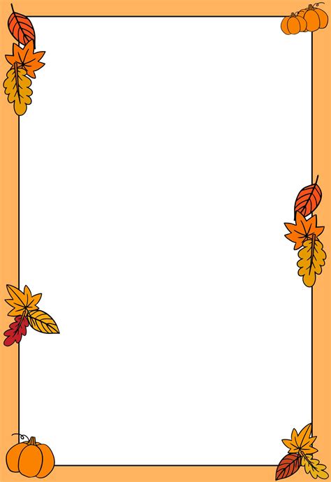 Fall Printable Borders