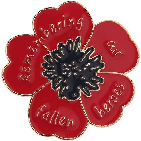 Gaozongter red purple women's poppy brooches veterans day memorial day ...