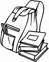School Bag sketch template