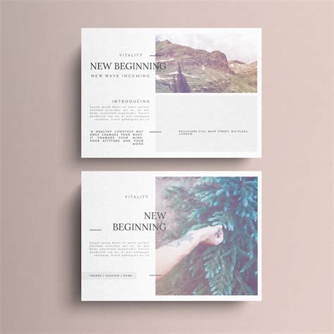 Simple bright postcard template - Free PSD Download - Downloader Baba