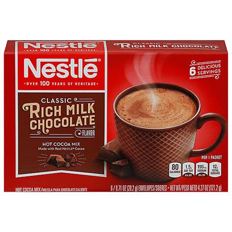 Nestle Hot Cacao Mix, Classic, Rich Milk Chocolate Flavor 6 ea ...