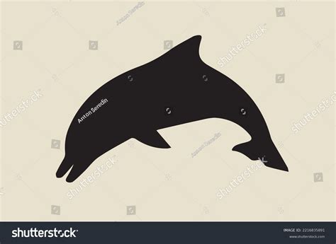 Vector Images Jumping Dolphin Silhouette Stock Vector (Royalty Free ...