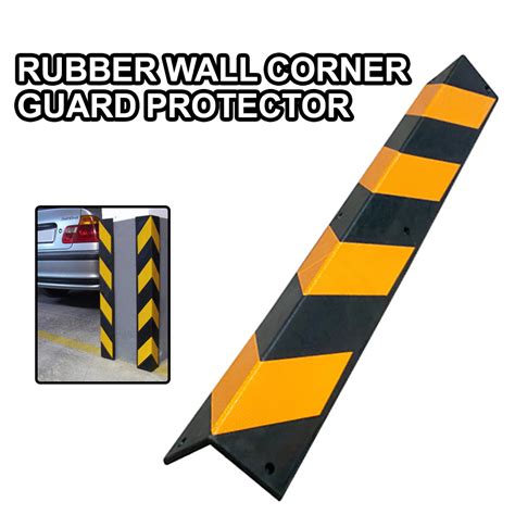 Safety 78cmx10Ccm Rubber Wall Corner Guard Protector Car Parking with Reflective Sticker – VR DIY