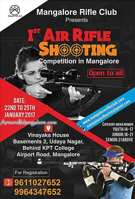 Air Rifle Shooting Competition - 22 to 25 Jan 2017 - Around Mangalore ...