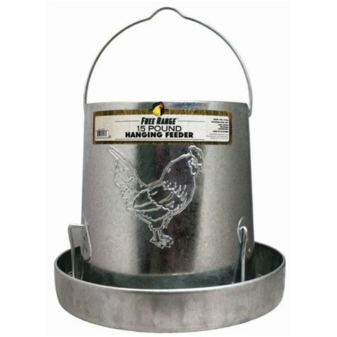 Galvanized Hanging Feeder Metal 15 Lb - Walmart.com - Walmart.com