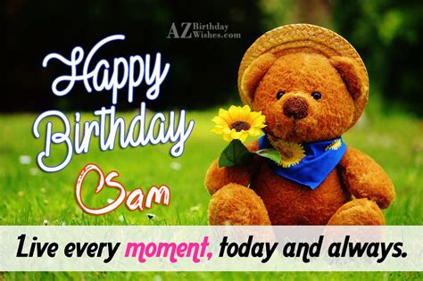 Happy Birthday Sam - AZBirthdayWishes.com