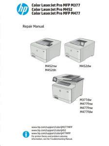 HP Color LaserJet Pro MFP M477fnw Repair Manual