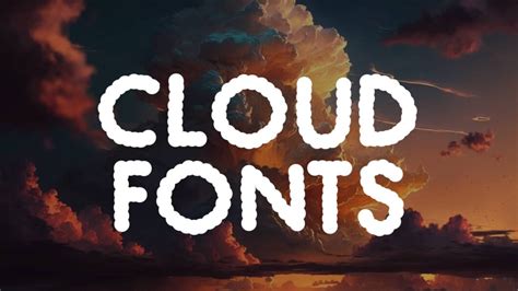 10 Fun Cloud Fonts That Will Add a Bouncy Look To Your Works | HipFonts