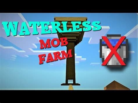 Waterless Mob Farm Tutorial!!! Minecraft Bedrock Edition 1.14 - Game ...