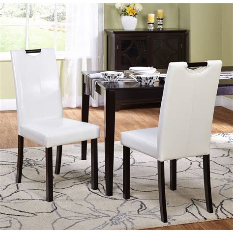 Tilo Dining Chair, Set of 2, White - Walmart.com - Walmart.com